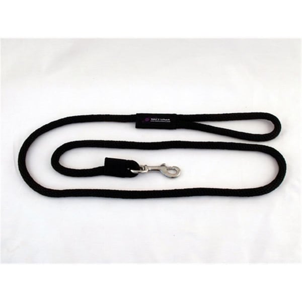 Soft Lines Dog Snap Leash 0.37 In. Diameter By 8 Ft. - Black SO456407 - main